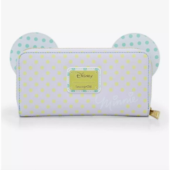 Loungefly Disney Minnie Mouse Pastel Polka Dot Mini Backpack and Wallet main image 7